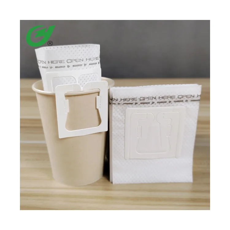 PLA Corn Fiber Coffee Drip Filters Drip Coffee Bag Biodegradable Drip Filter coffee Bag