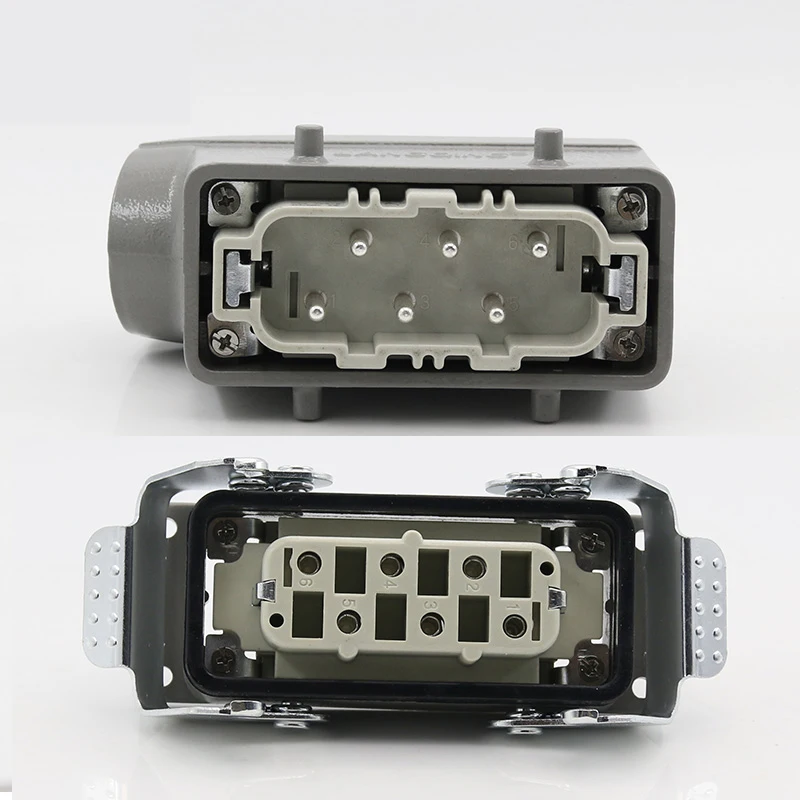 Factory trade  HSB 06 12  pin 35a ip65 waterproof automation heavy duty connectors female male connector insert