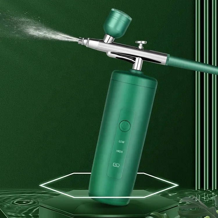 High Pressure Nano Spray Oxygen Injection Instrument Portable Skin Care Nano Mister Spray Facial Mist Sprayer