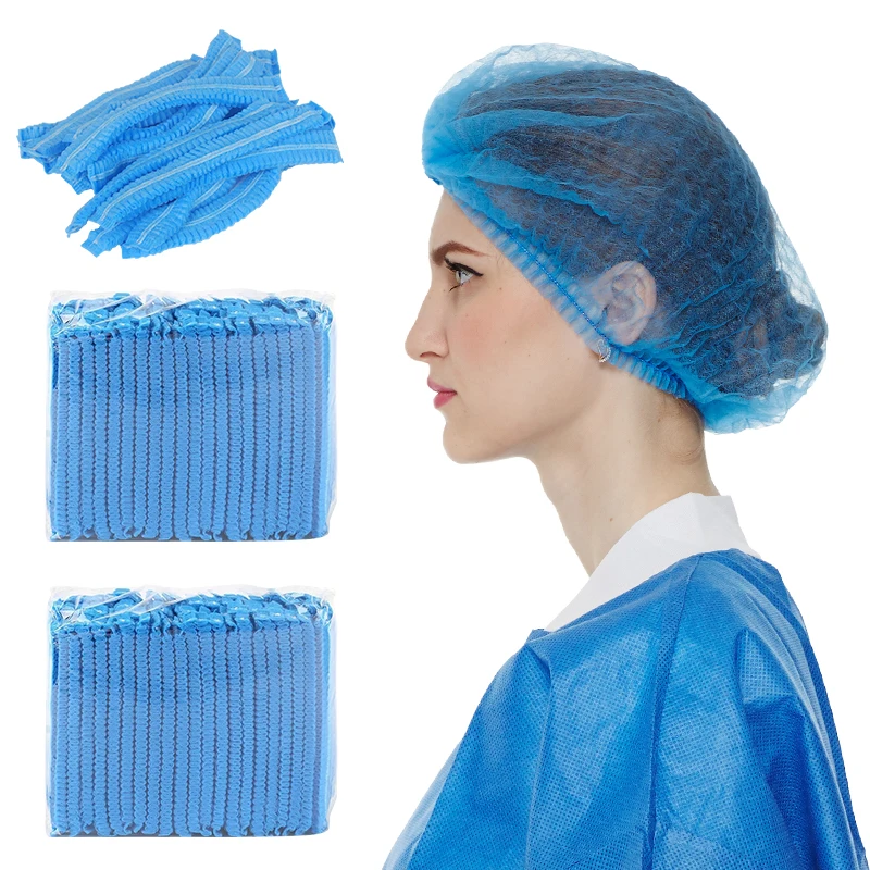 High Quality Non-Woven Disposable Clip Mob Cap Made from Durable PP Material