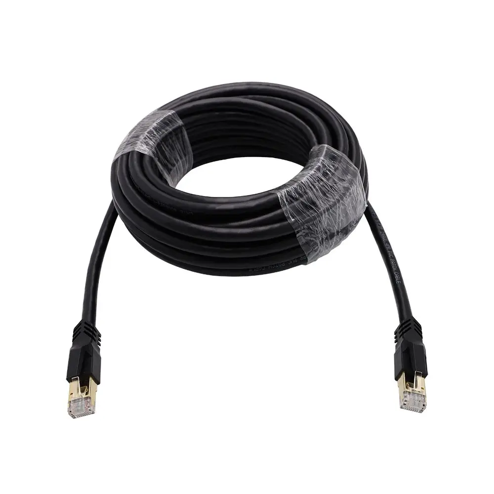 Best Cat 8 Ethernet Round Panel Mount Extension 28AWG Ethernet Cable RJ 45 for Gaming Streaming Laptop