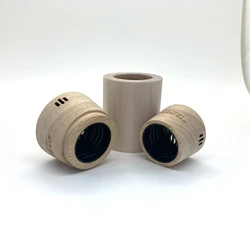 China Good Supplier Wooden Perfumr Cap With Metal Inner For Perfume Bottle