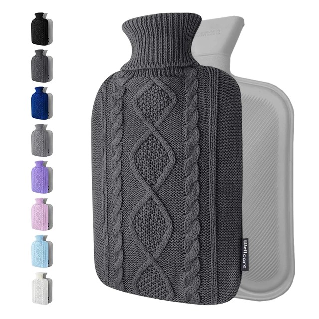 Cheapest Rubber Hot Water Bottle BS CE Standard Promotional Rubber 2L Hot Water Bottle with Cover