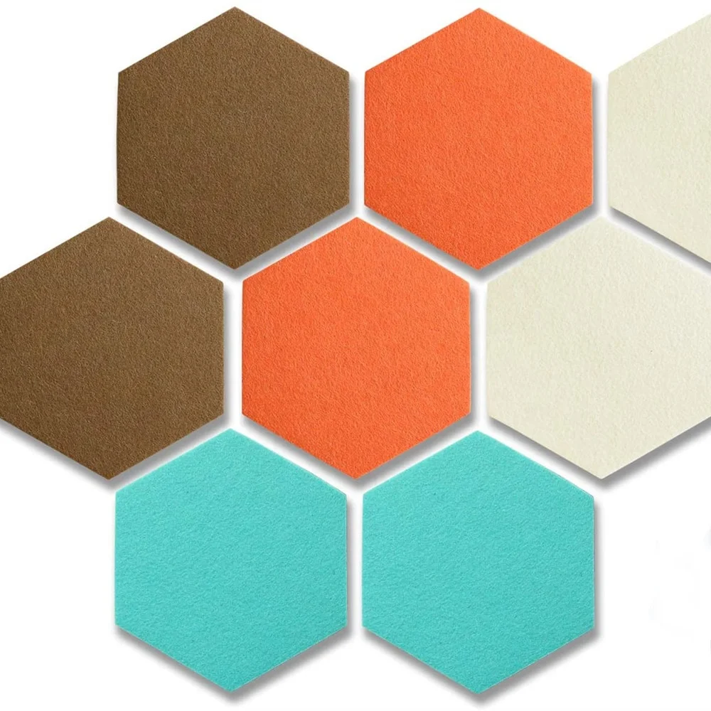 
Hexagon Notice Fabric Felt Pin Board Felt Bulletin Memo Board For Wall Decor 