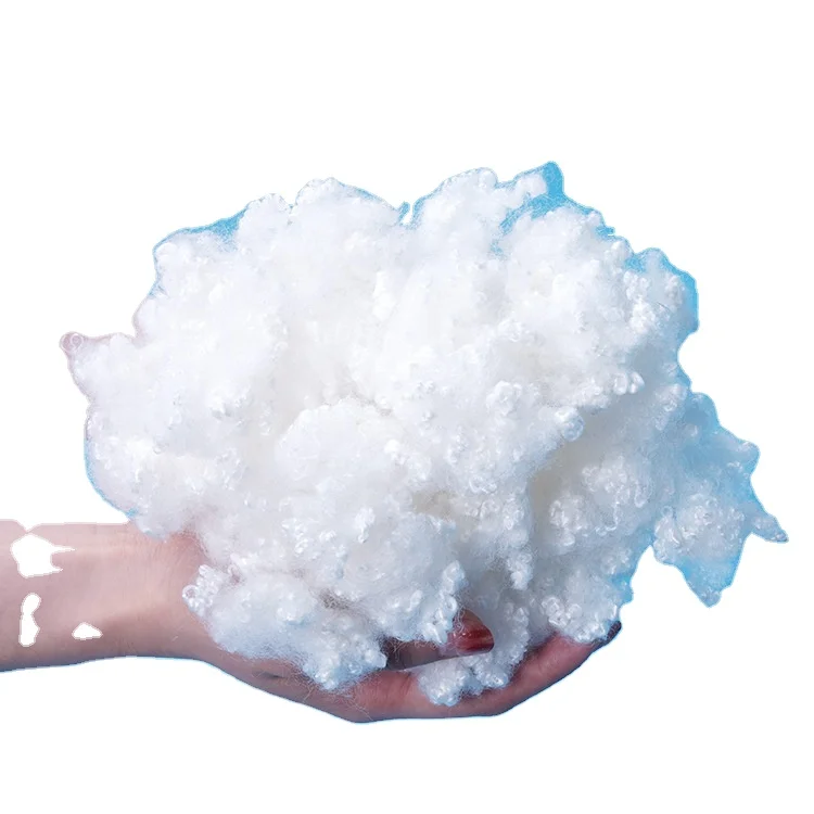 high quality psf polyfill 3d*64mm polyester staple fiber synthetic down for filling pillow stuffing
