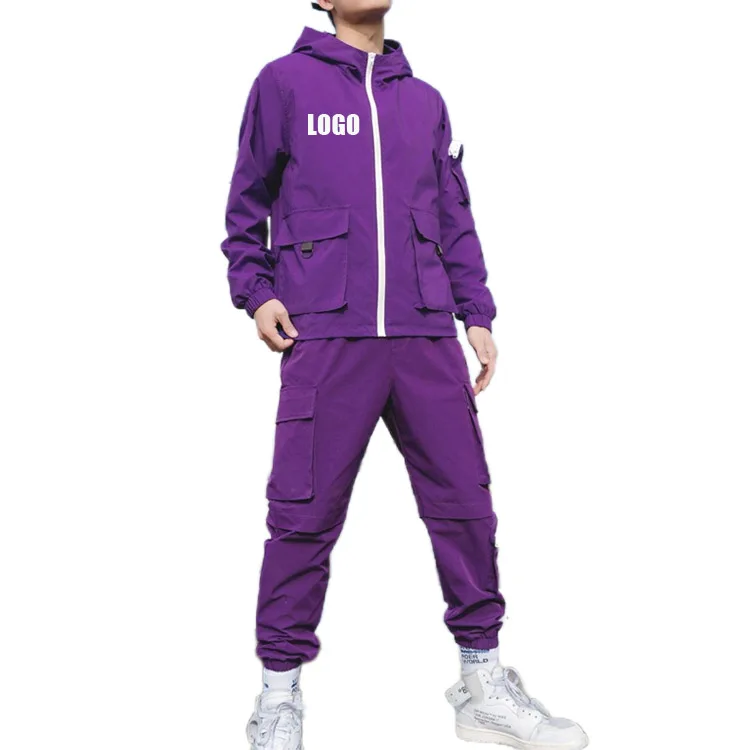 Custom logo Mens Track Suits 2 Piece Long Sleeve Jogging Suits Active Jackets Pants Outfit Casual Tracksuits