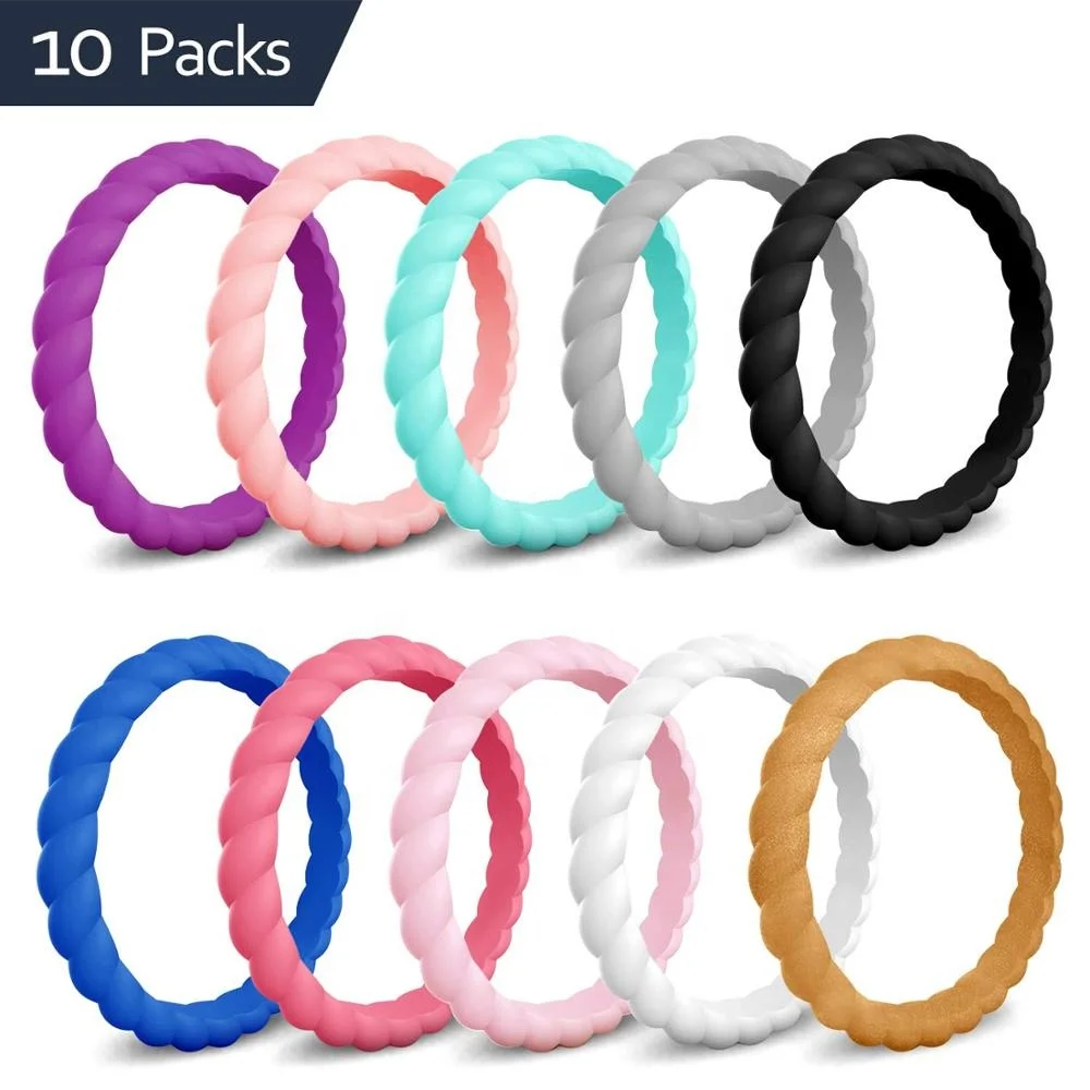 Trendy Sport fitness Comfortable Silicone Stylish Ring Finger Rings Couple Rings