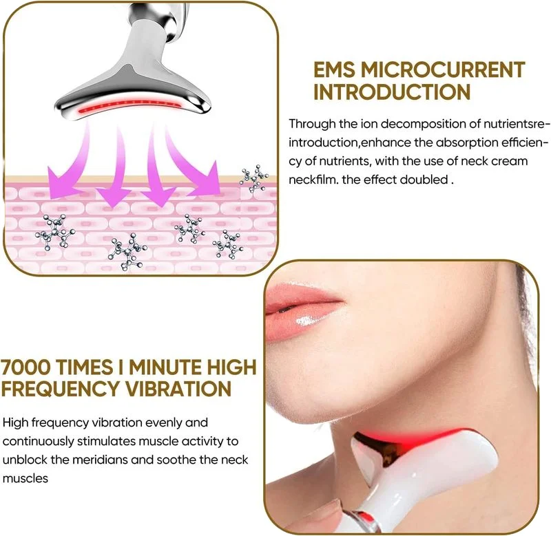 The best-selling product in 2024 Hot Tiktok micro-luminous LED Facial Massager Handheld Beauty facial sculpting beauty device