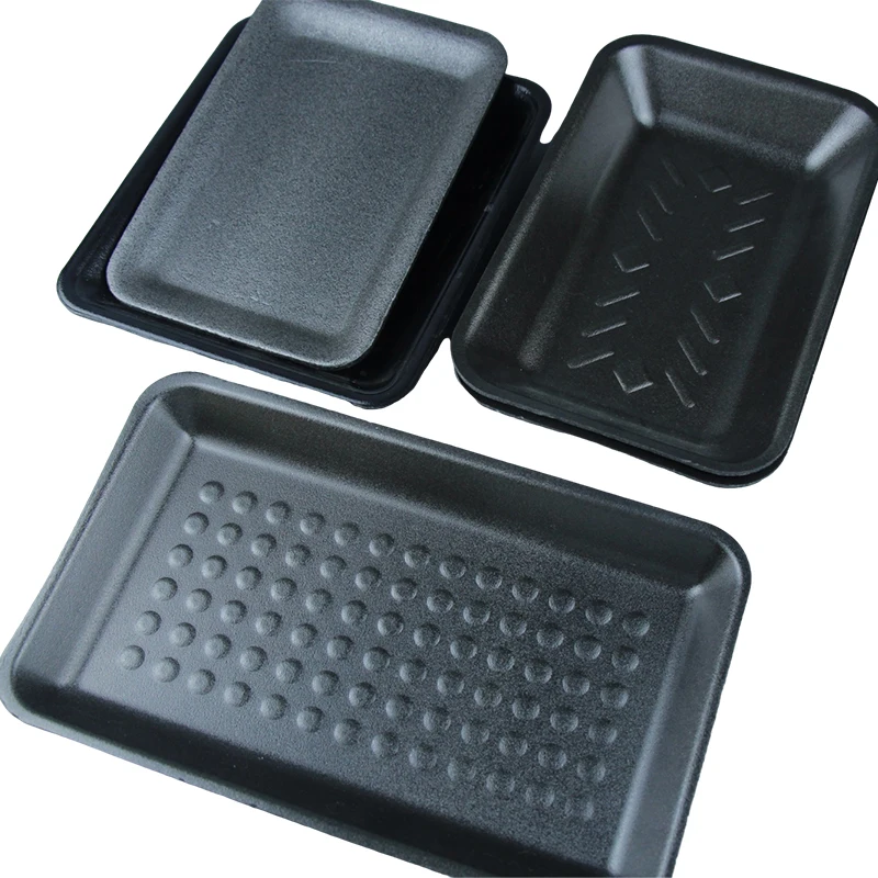 Wholesale Disposable Square Plastic Foam Tray Can Hold Seafood And Meat