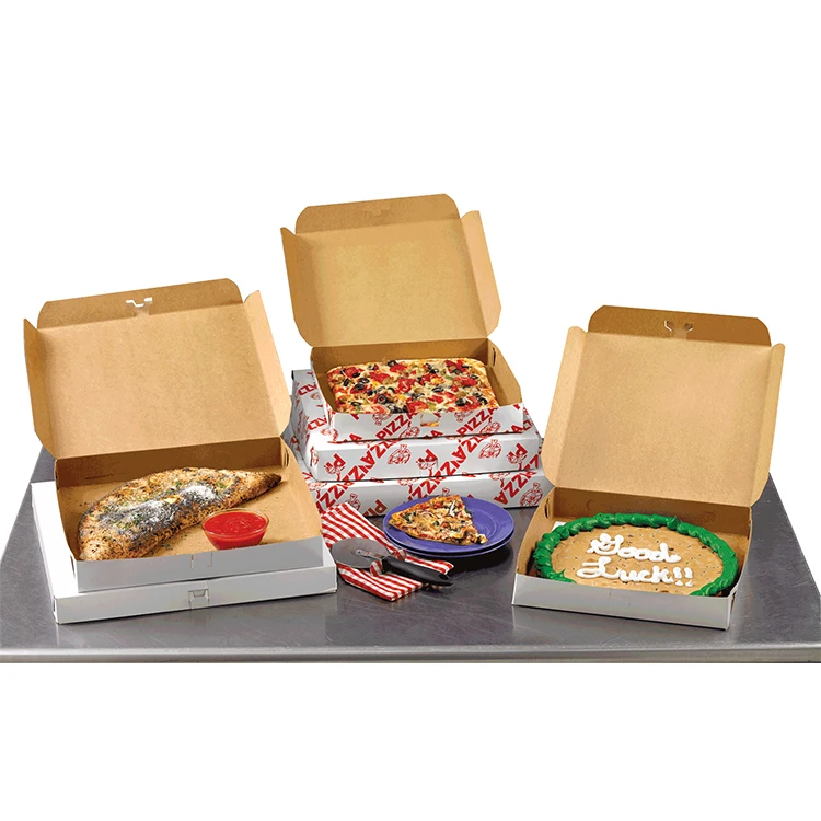 Personalised custom corrugated biodegradable food delivery cardboard factory cheap packaging pizza boxes