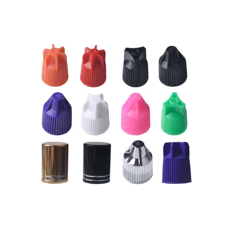 Best Quality Eyelash Glue Cap For Eyelash Extension Adhesive Custom Colorful Metal Cap  Packaging Bottle