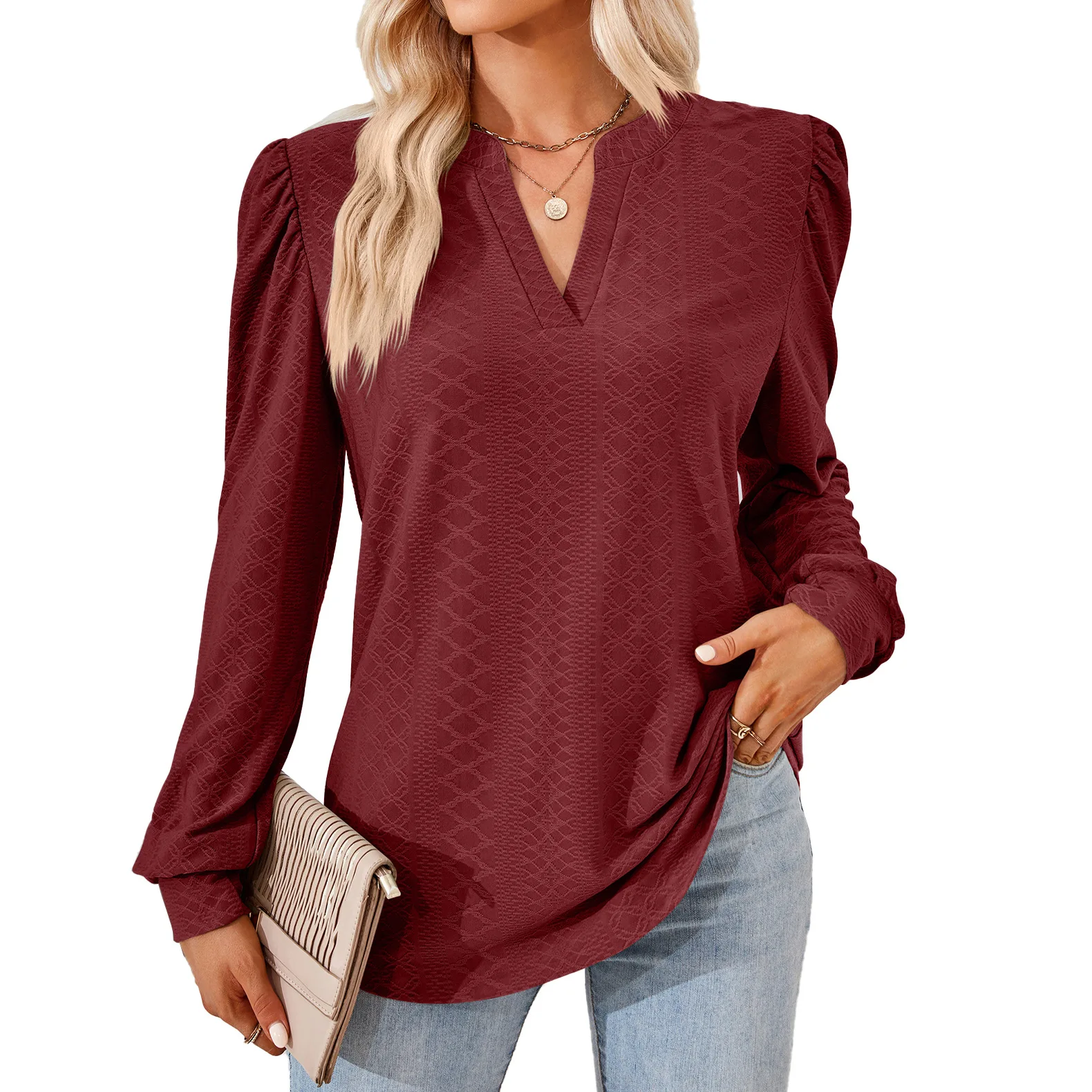 Spring Fall 2024 women clothes High quality manufacture cheap ladies fashion Blouse tops blouse women