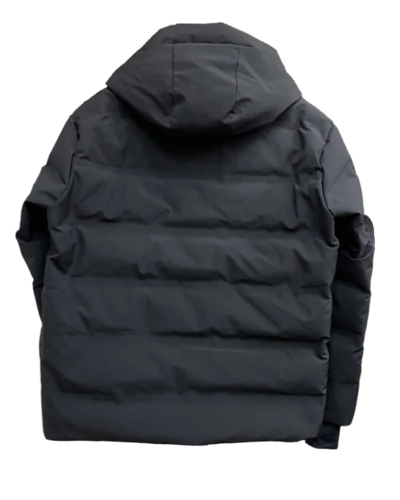 Mon-6 Super Soft Casual Midi down Jacket Breathable White Goose down with Heavy Industry Style Plumpy and Plump Design