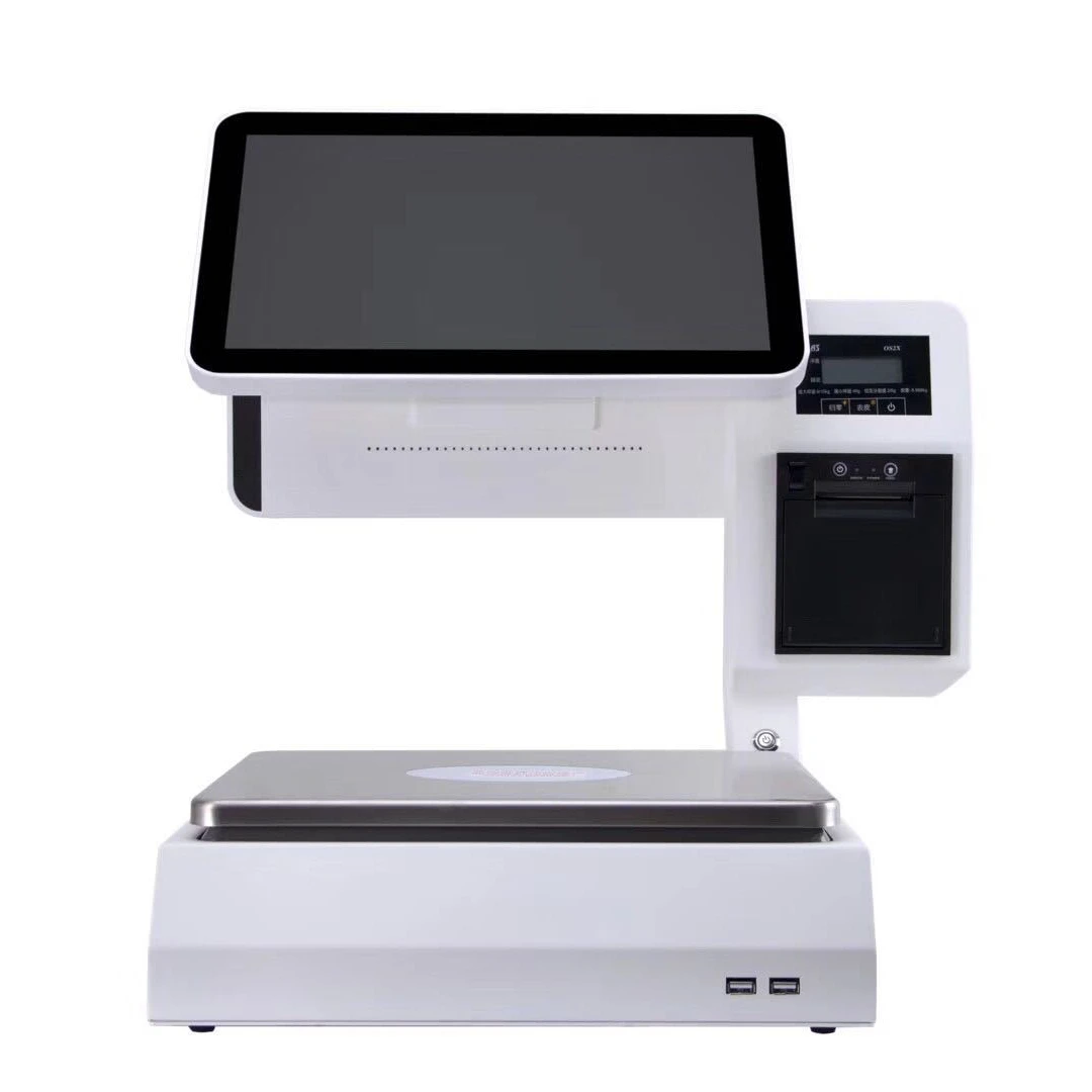 USB LAN 15.6 Inch Touch Screen Terminal Balance Weigh Pos System All in One Based Scale