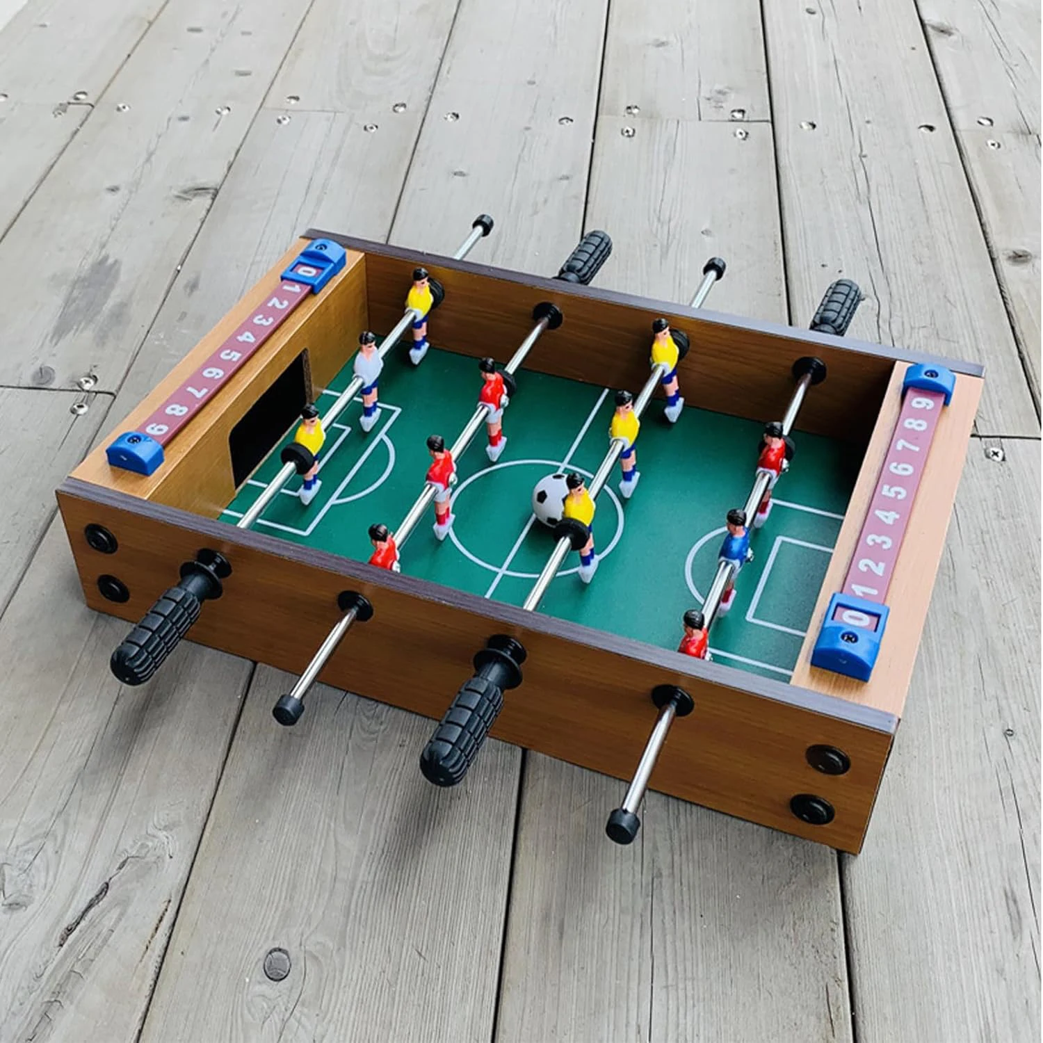 Soccer Game Small Foosball Table Game Fun Mini Foosball Table for Kids Wooden Table Customized Unisex Engineered Wood