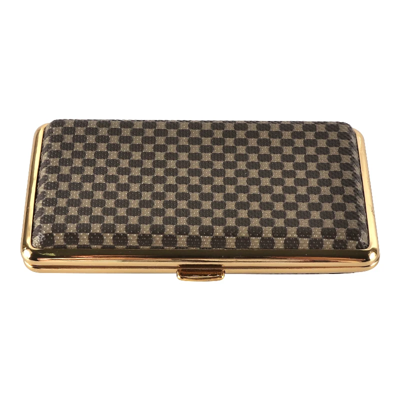 Erliao High Value Extended Leather and Stainless Steel Multifunctional Cigarette Box with 14PCS 18PCS 20PCS Capacity