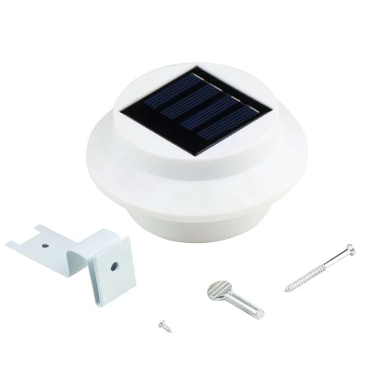 
Easy to install Solar Powered Portable Sensor Round High power 3*LED Waterproof Garden light for courtyard 