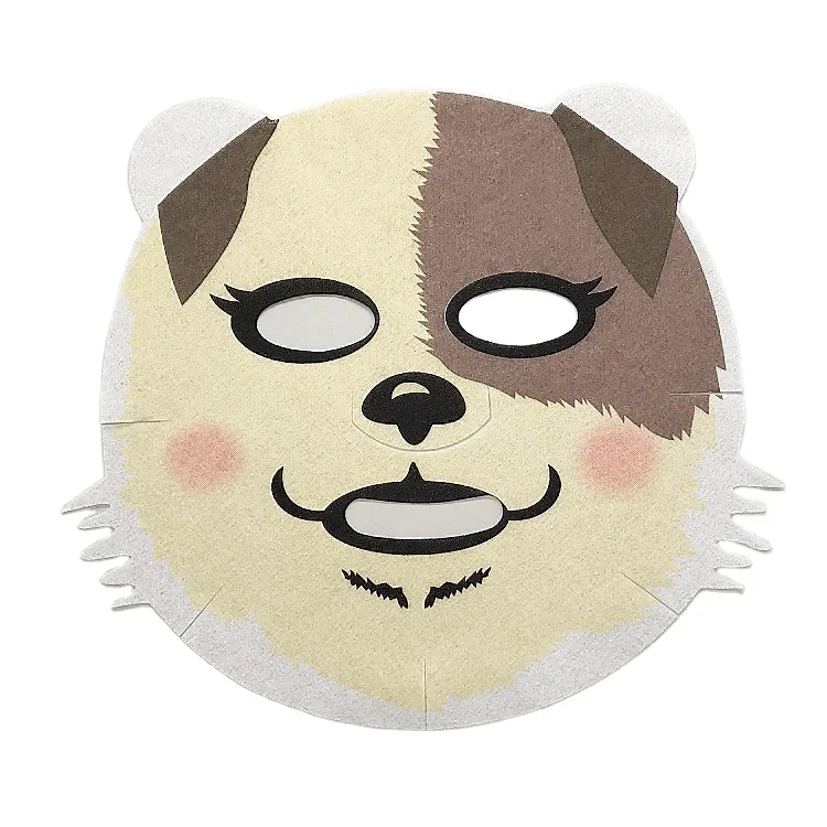 Уход за кожей, маска для животных, лист с принтом собаки, маска для лица, лист, маска для лица, бумага