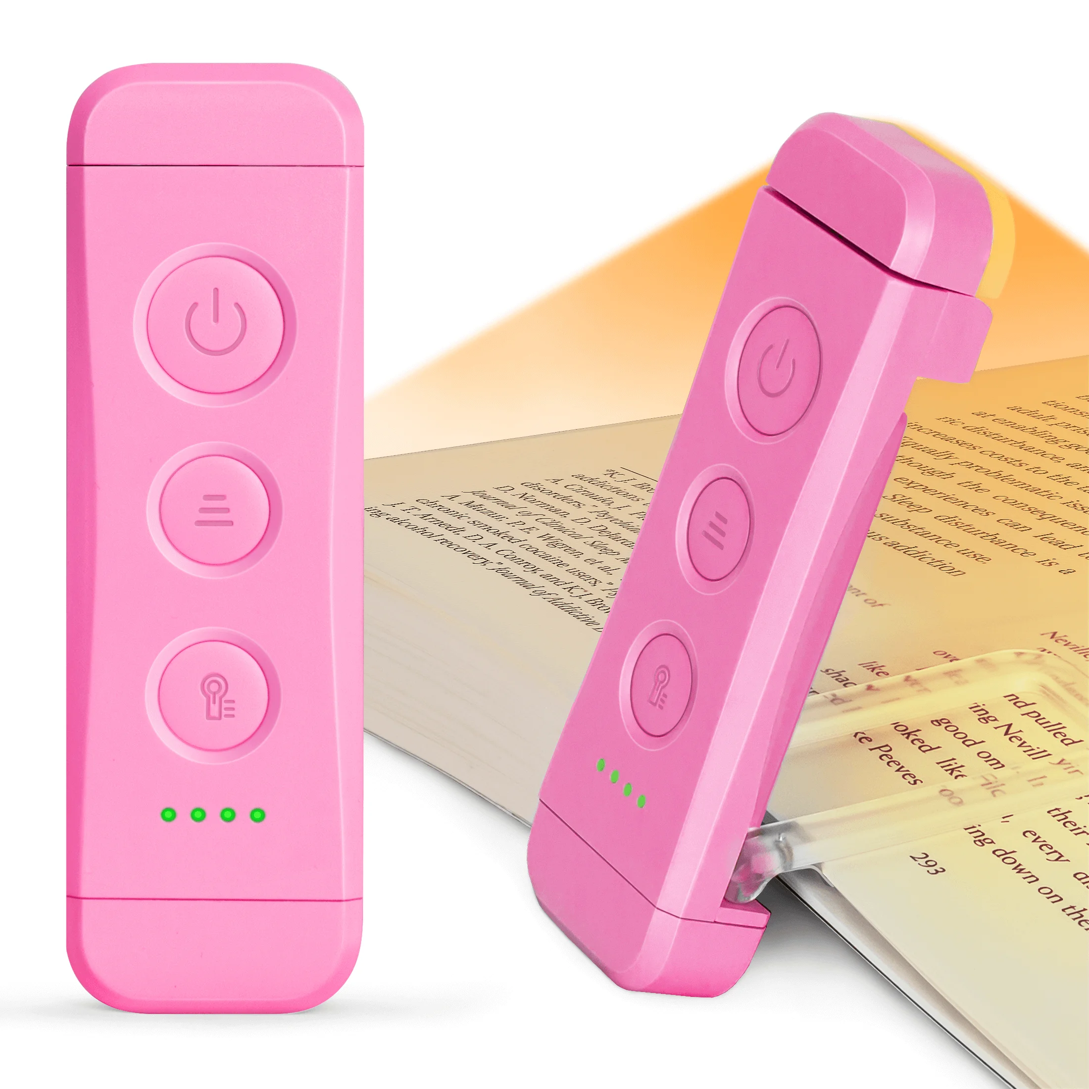 Portable Mini Reading Light Led Clip Flexible Adjustable Natural/warm/amber Rechargeable Mini Clip On Book Lights