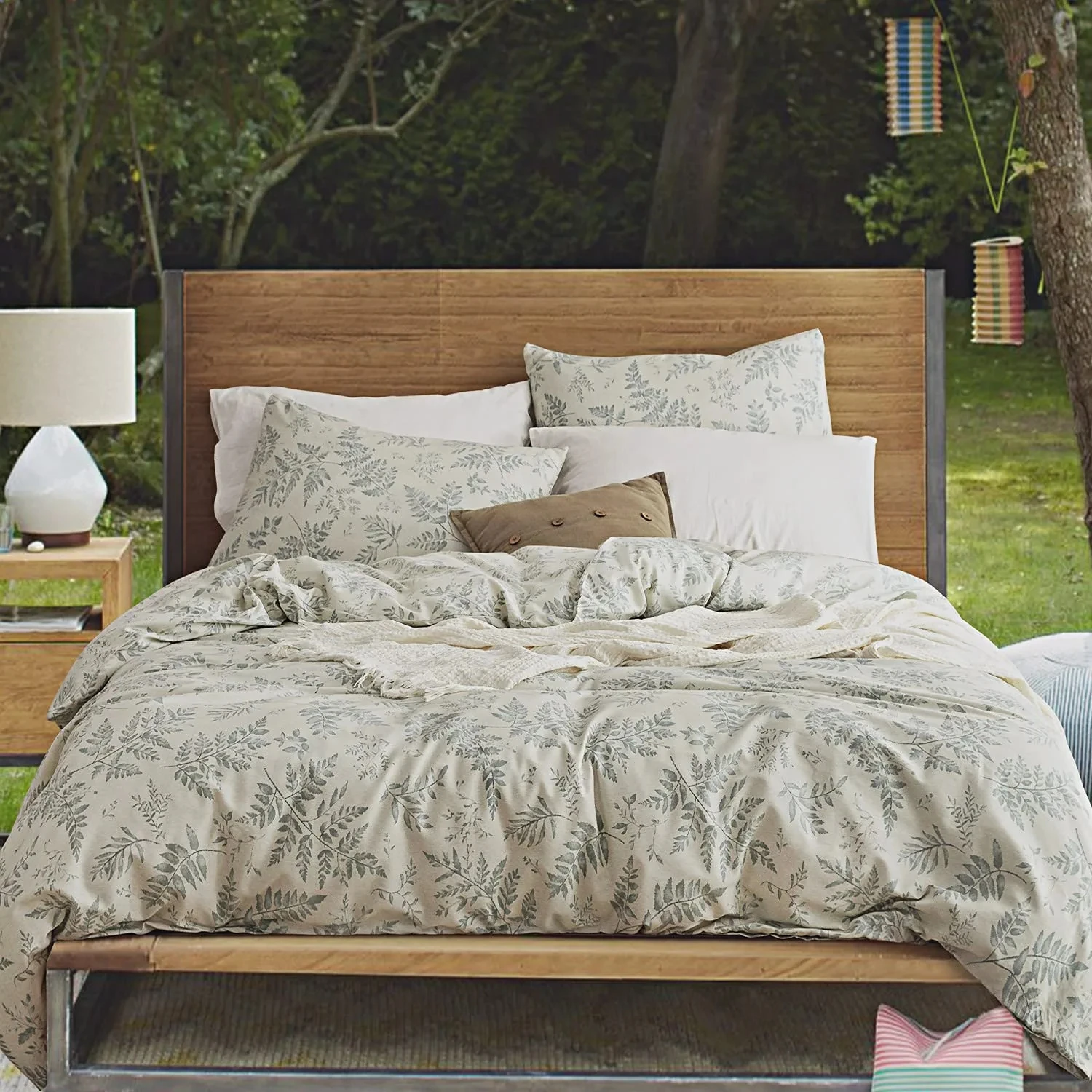 Latest Ultra Soft and Easy Care Breathable Cozy Simple Style Queen 100% Natural Cotton 3 Pieces Duvet Cover Set