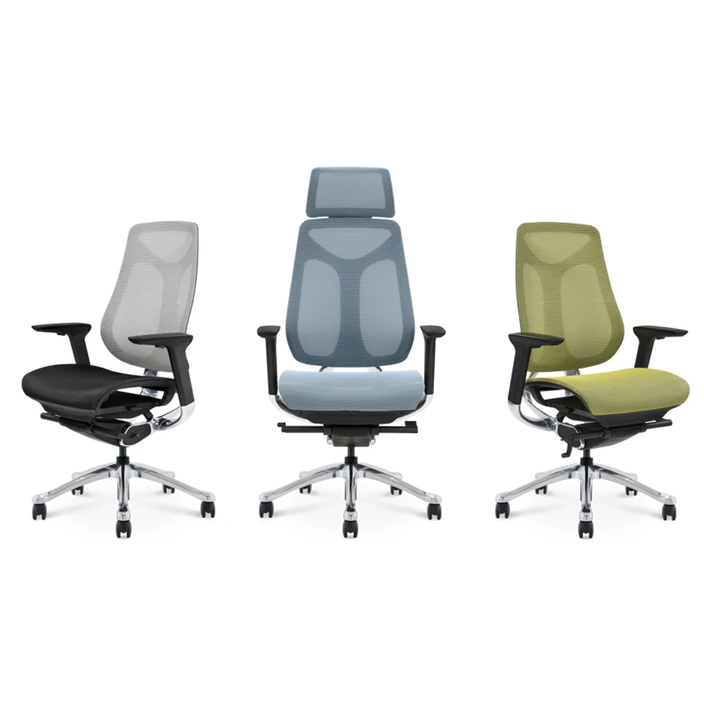 Comfortable Conference Computer Games High Back Mesh Chair Ergo Sillas Oficina Ergonomic Office Chairs with Headrest