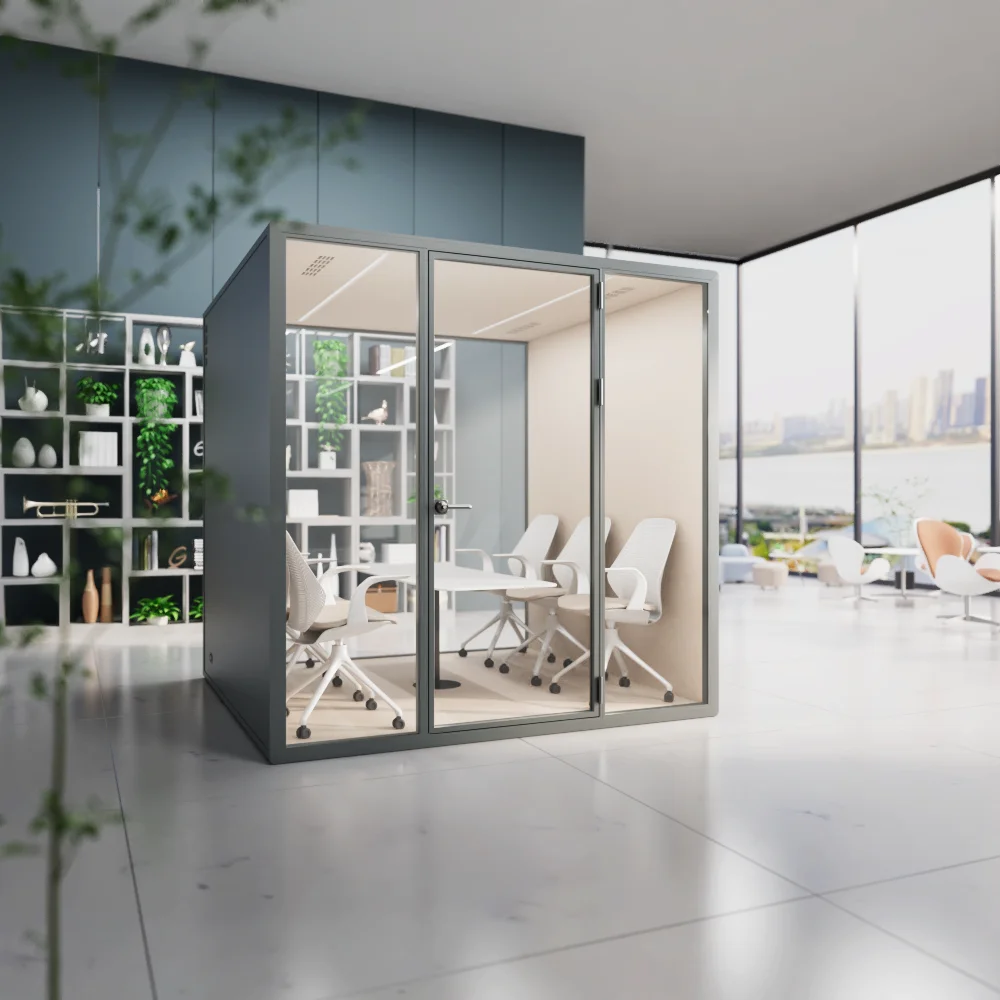 Wholesale Cheap Price High-Quality Soundproofing Features Ergonomic Desk Office Booth For Private Working Environments