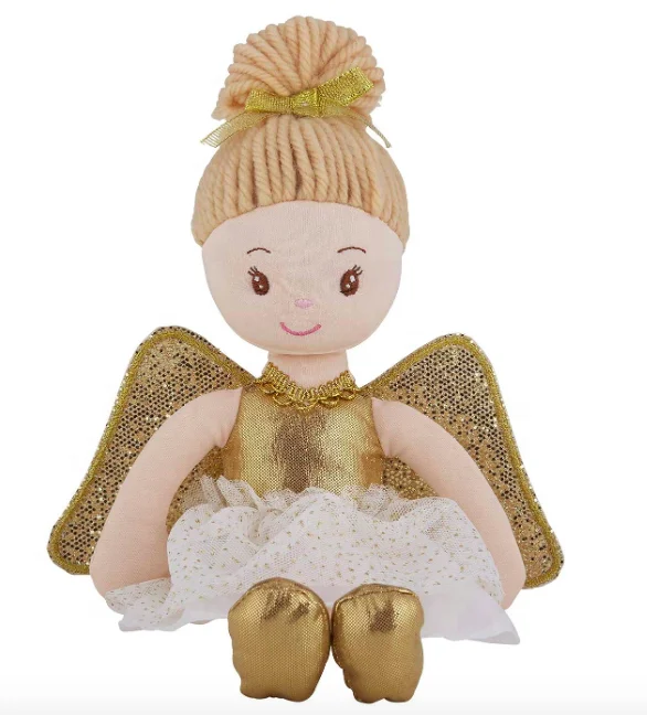 Personalized Sweetheart Girl Plush Doll with Wings