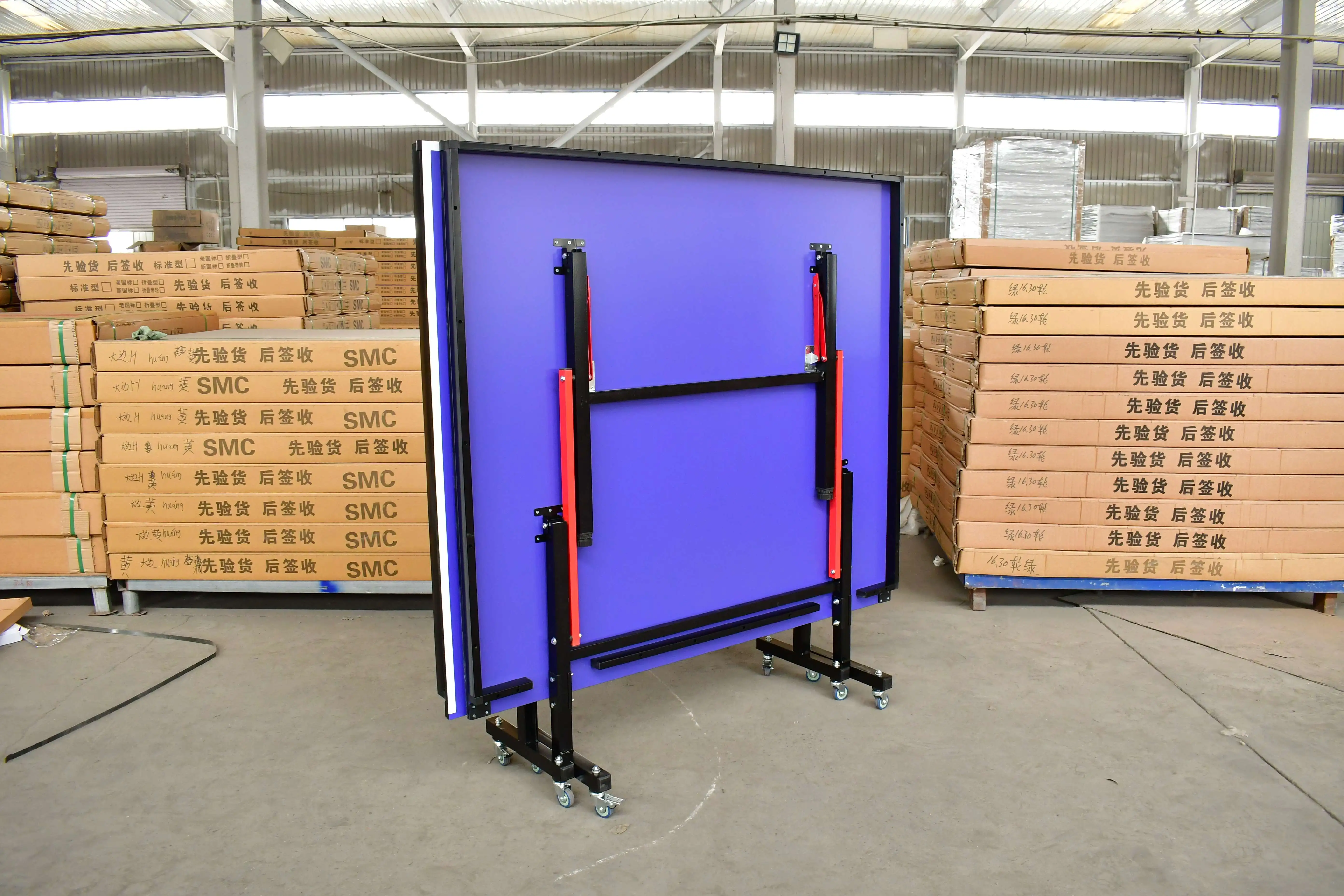 Factory direct 15mm MDF  Table Tennis Table Cheap price Standard Size Pingpong Table Foldable Indoor Entertainment