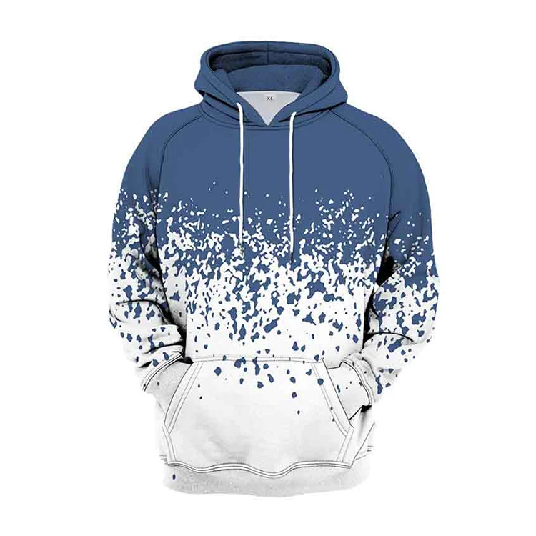 
Oil paint personalized digital printing baseball uniform couples hooded sweater 