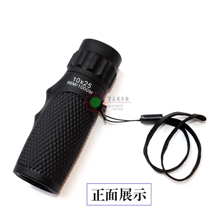 Single Binoculars 10X25  High Power Portable Low Light Night Vision Mini Outdoor Binoculars