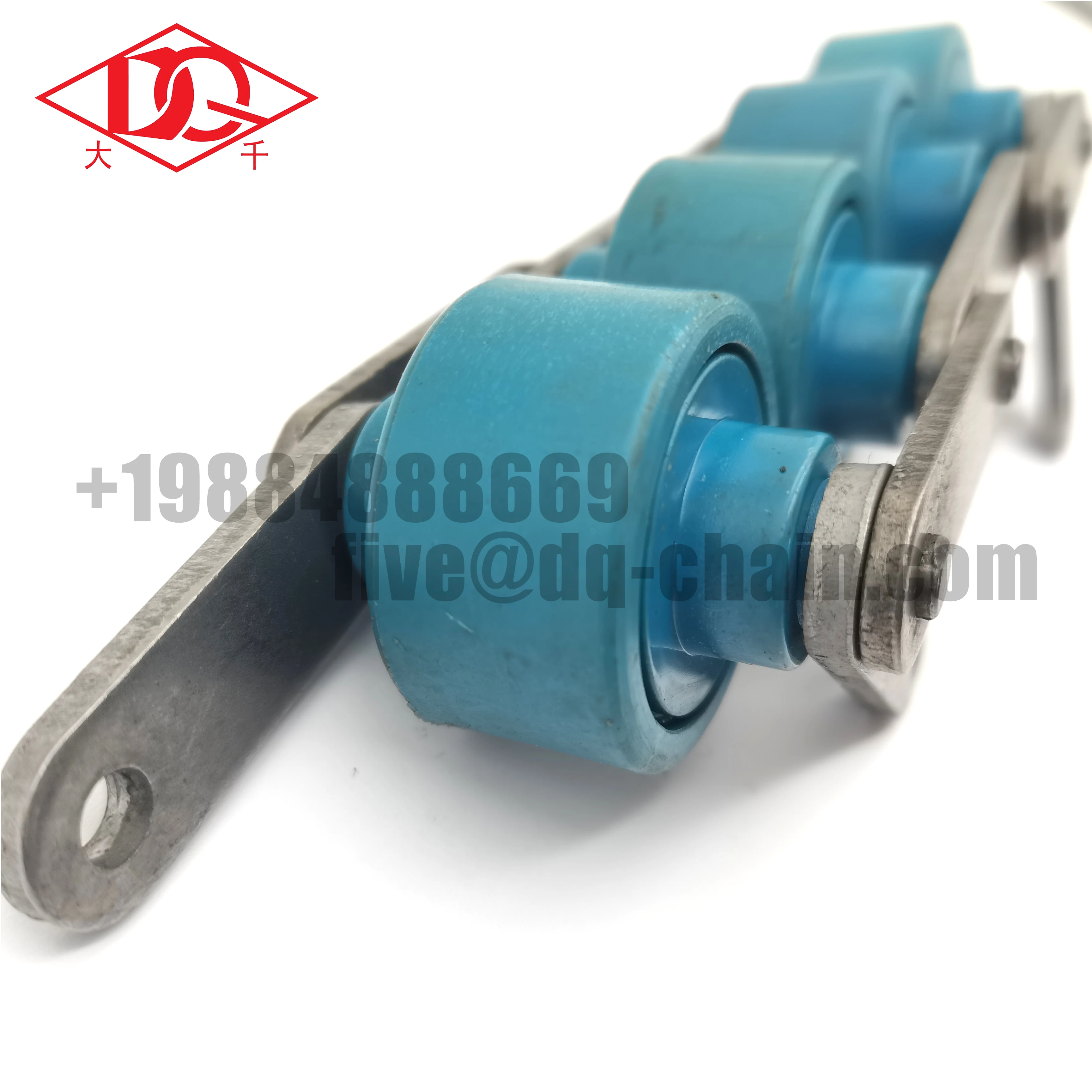 Plastic Roller Transmission Chain BS25 BS30-C212A Double Plus Conveyor Chain 38.1 mm Nylon Roller Free Flow for Assembly Line
