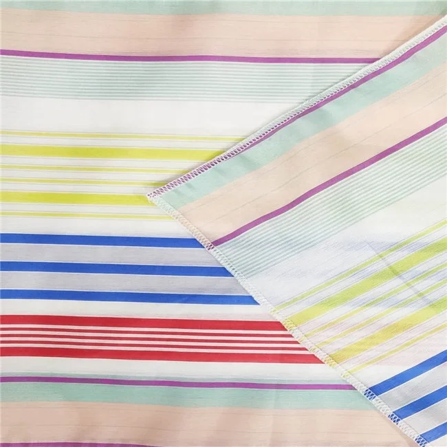 Fashion Womens Cloth Material Fabric jersey Silk Viscose Straight Strip Silk Fabric