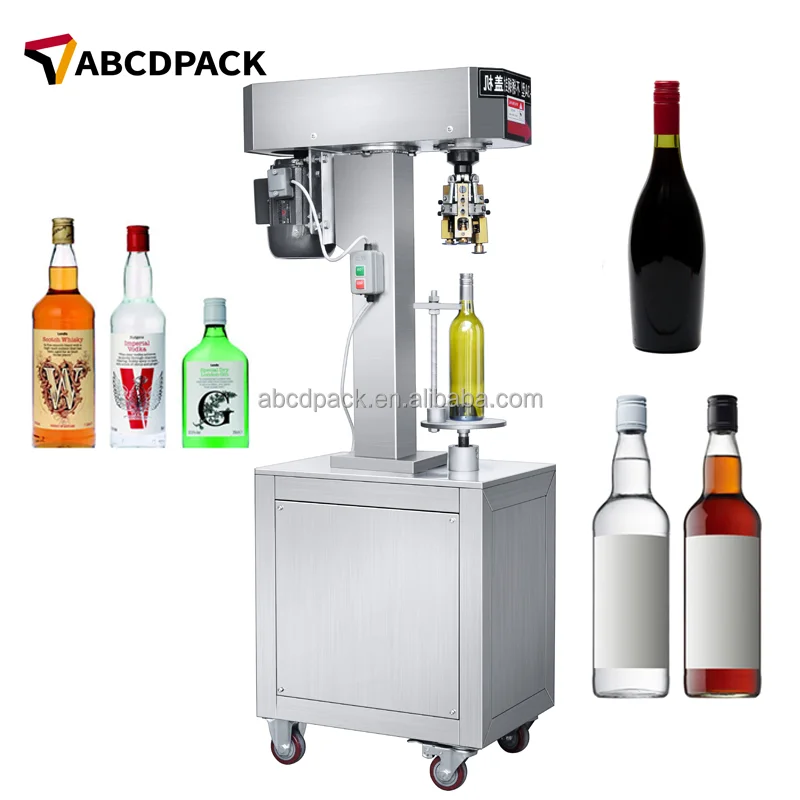 Factory Price Semi Automatic Capping Machine Red Wine Stelvin Bottle Aluminum Thread Ropp Capping Machine