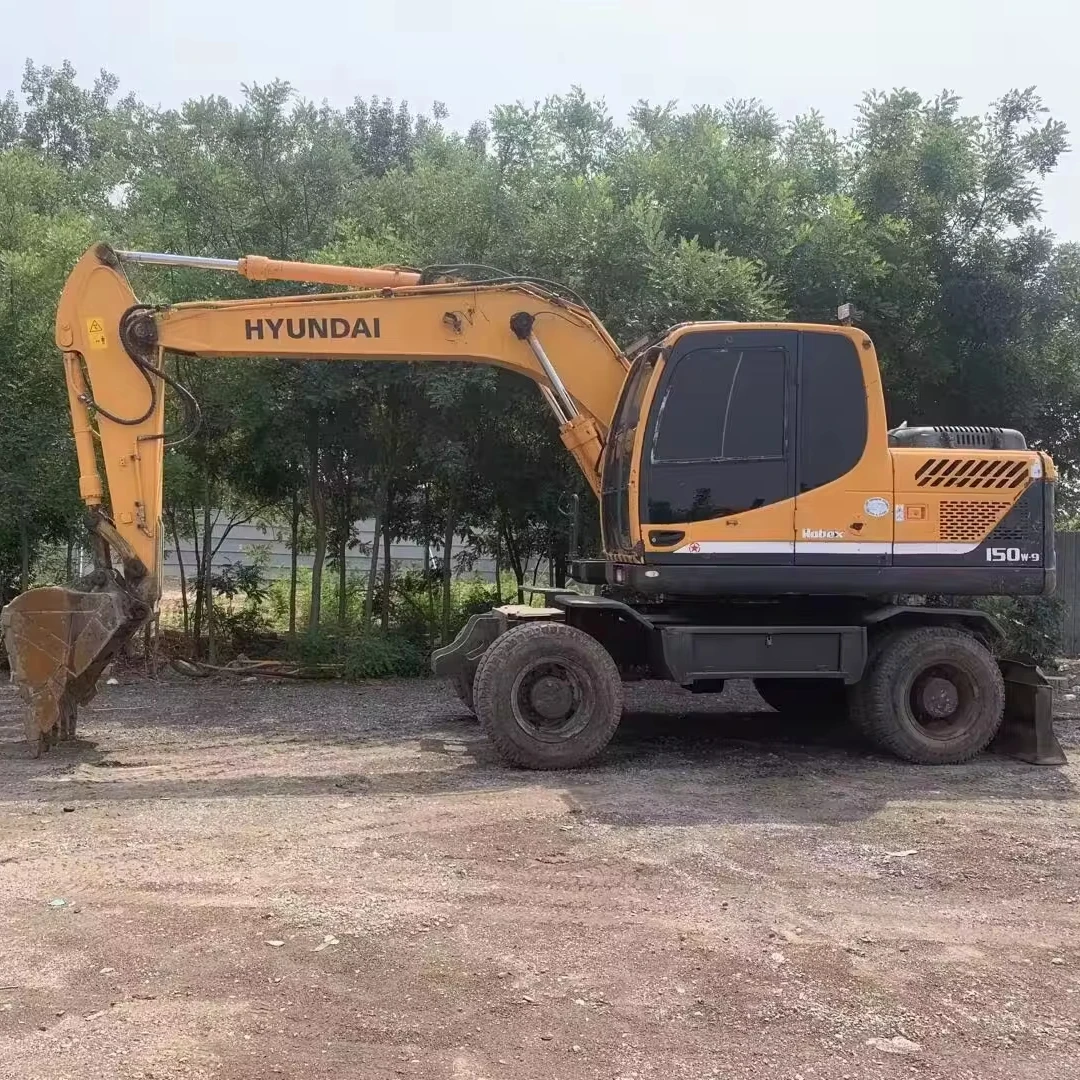 Колесный экскаватор hyundai Quick travel Korean 15 тонн 150 Вт 150w-7 150w-9