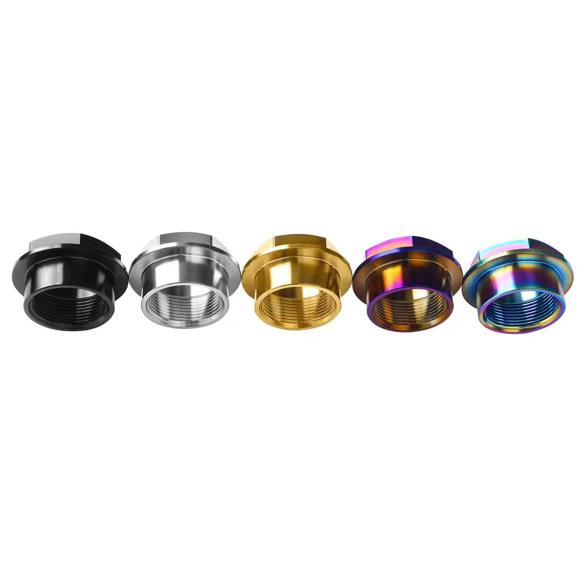 Hot selling GR5 Titanium alloy nut M25 front and rear axle screw nut Motorcycle modification nut PVD coloring