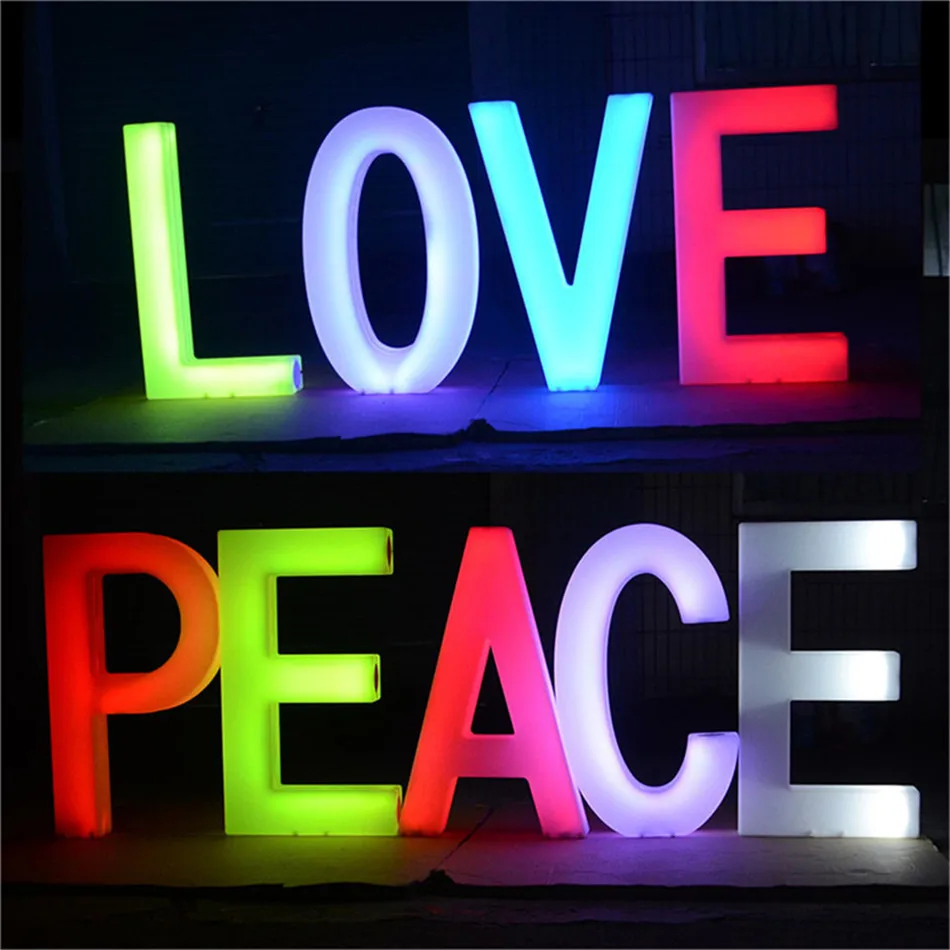 led luxury ground hotel bedroom Number Letter Cylinder Column Outdoor Led Standing Floor Lamp Light for event wedding decorative