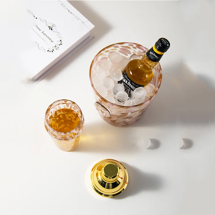 Colorful China Manufacturer Factory Direct Various Good Quality Luxury Glass Custom Ice Buckets
