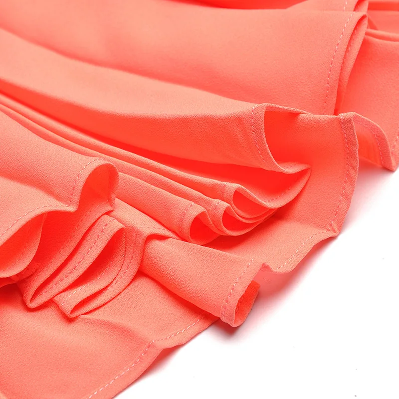 
2021 Spring Round O Neck Sleeveless Lace Up Waist Full Body Pleated Cloak Long Dress 