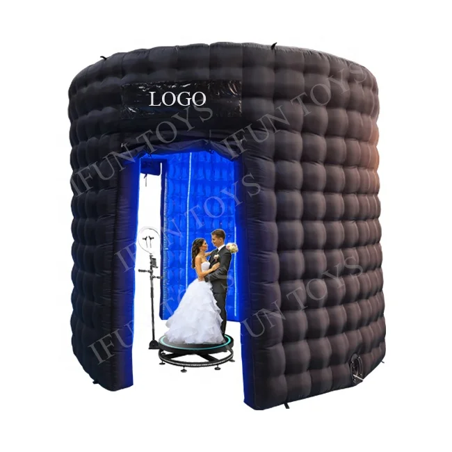 2022 Лидер продаж 360 Photo Booth корпус фон надувные Photo Booth/круглой формы Photo Booth Shell со светодиодной подсветкой для свадьбы