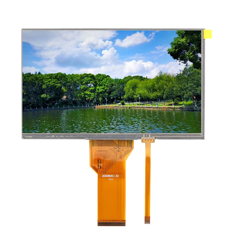 
7 inch lcd module with resistive touch panel 40 pins interface 800x480 tft lcd display screen 