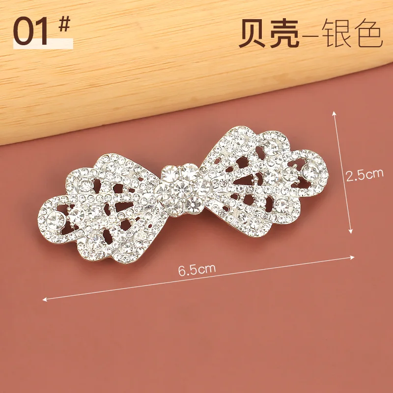 Wholesale Rhinestone Hook and Eye buckle Apparel Pair buckle Garment Buckle Accessories LSHK004