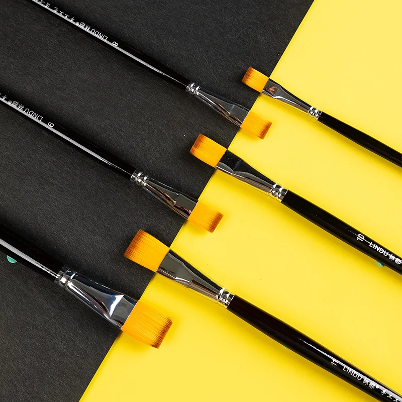 Кисти малярные художников Профессиональная деревянная ручка кисти для художников 12 шт художественные набор кистей для рисования