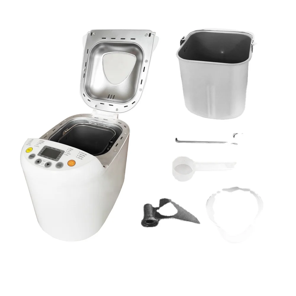 Multifunction High Efficient Intelligent Easy Cleaning Programmable Electric Bread Maker Machine With Smart Cooking Programs