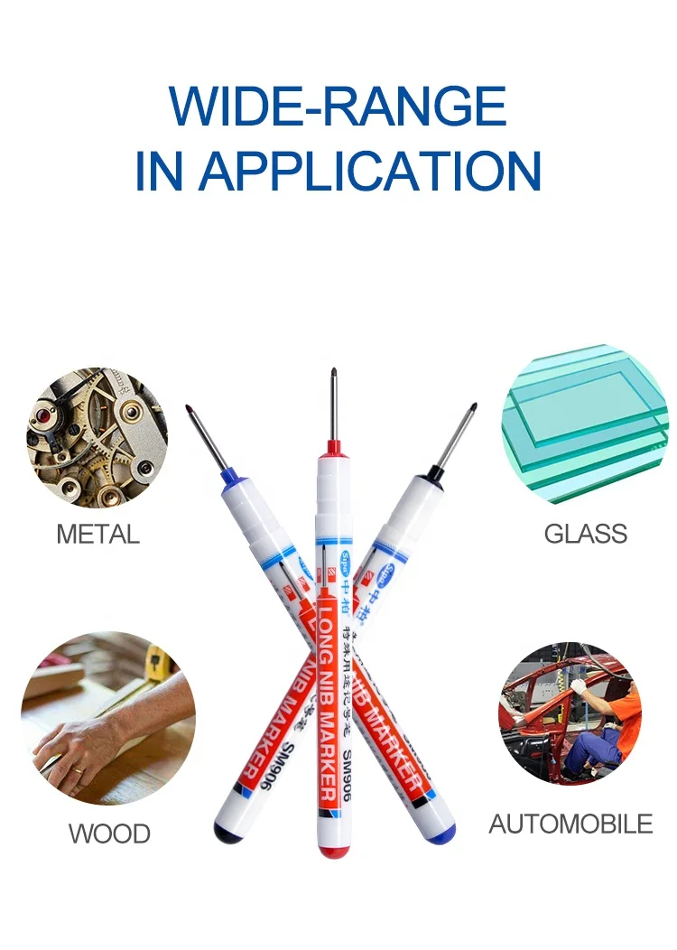 20 30MM deep-hole-marker ong nib drill hole Long Head marker long tip Deeply Deep Hole Mark Pen