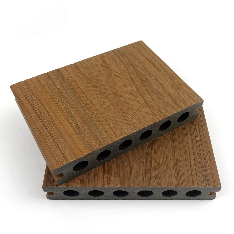 Co-extruded WPC flooring with protective shield, Outdoor Engineered Wood Flooring with wood grain