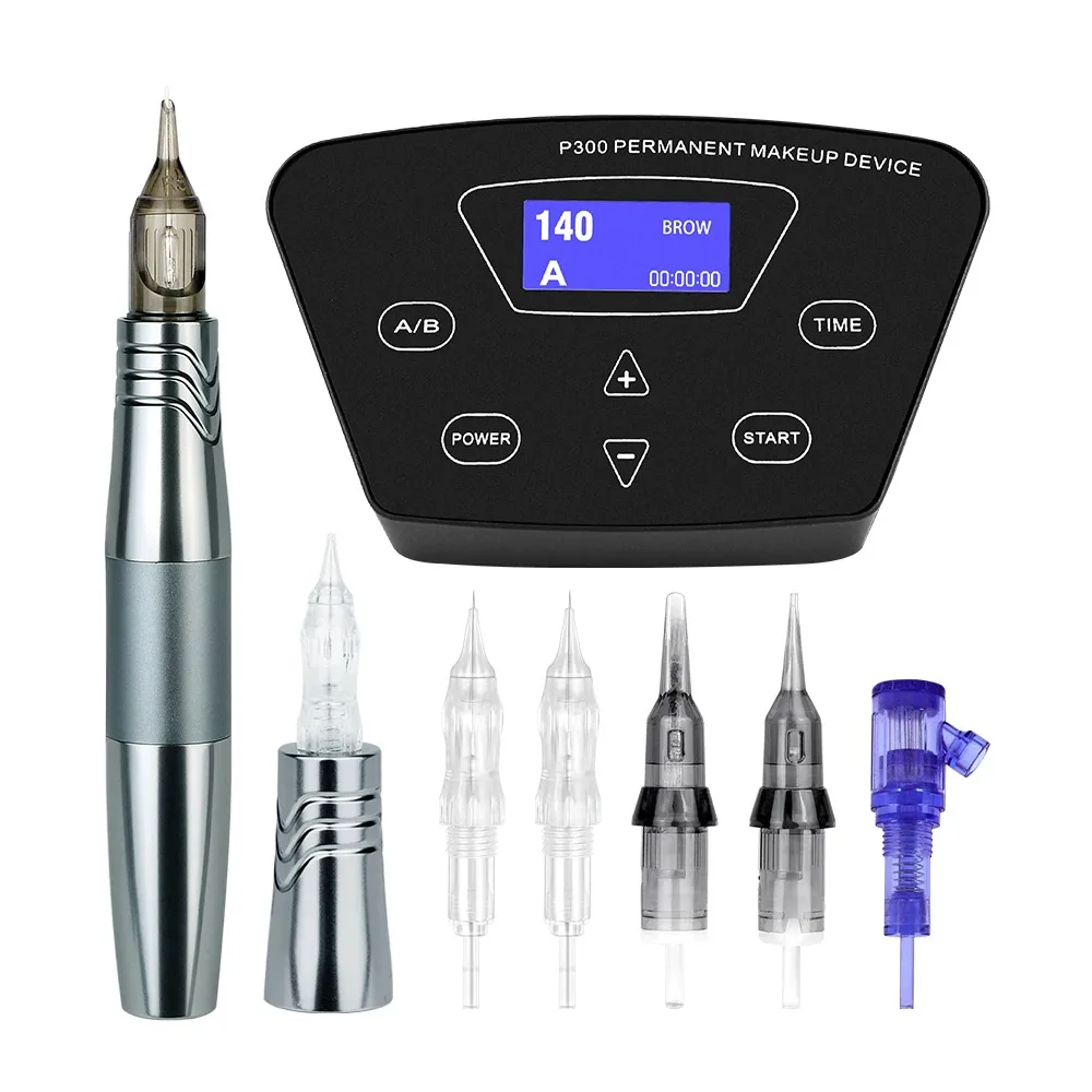 Sale Professional Permanent Makeup Hollow Cup Motor RCA Eyebrow Machines Pmu Double-ended Pen Rotary Mast Gun Tattoo Supplier