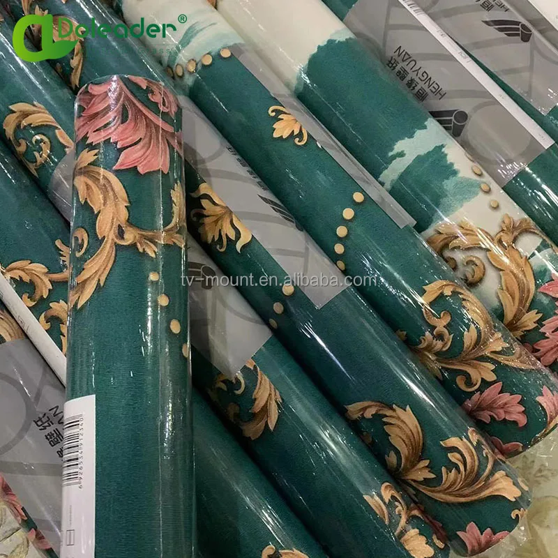 Kids house wall decor boys or girls room 3D effect designs 3D pvc /vinyl wallpaper stock lot