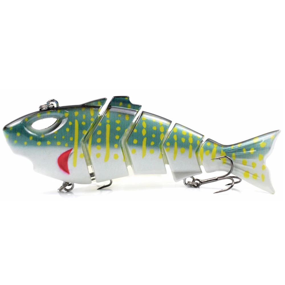 Recertop Factory 5.5inch shark swimbait 5-segment multi jointed hard plastic fishing lure saltwater swimbait manufacturer