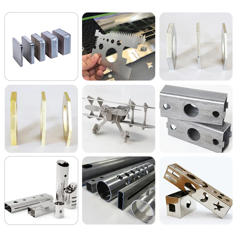 Fiber laser cutting machine 1000W 2000W metal plate sheet pipe tube laser cutter machine