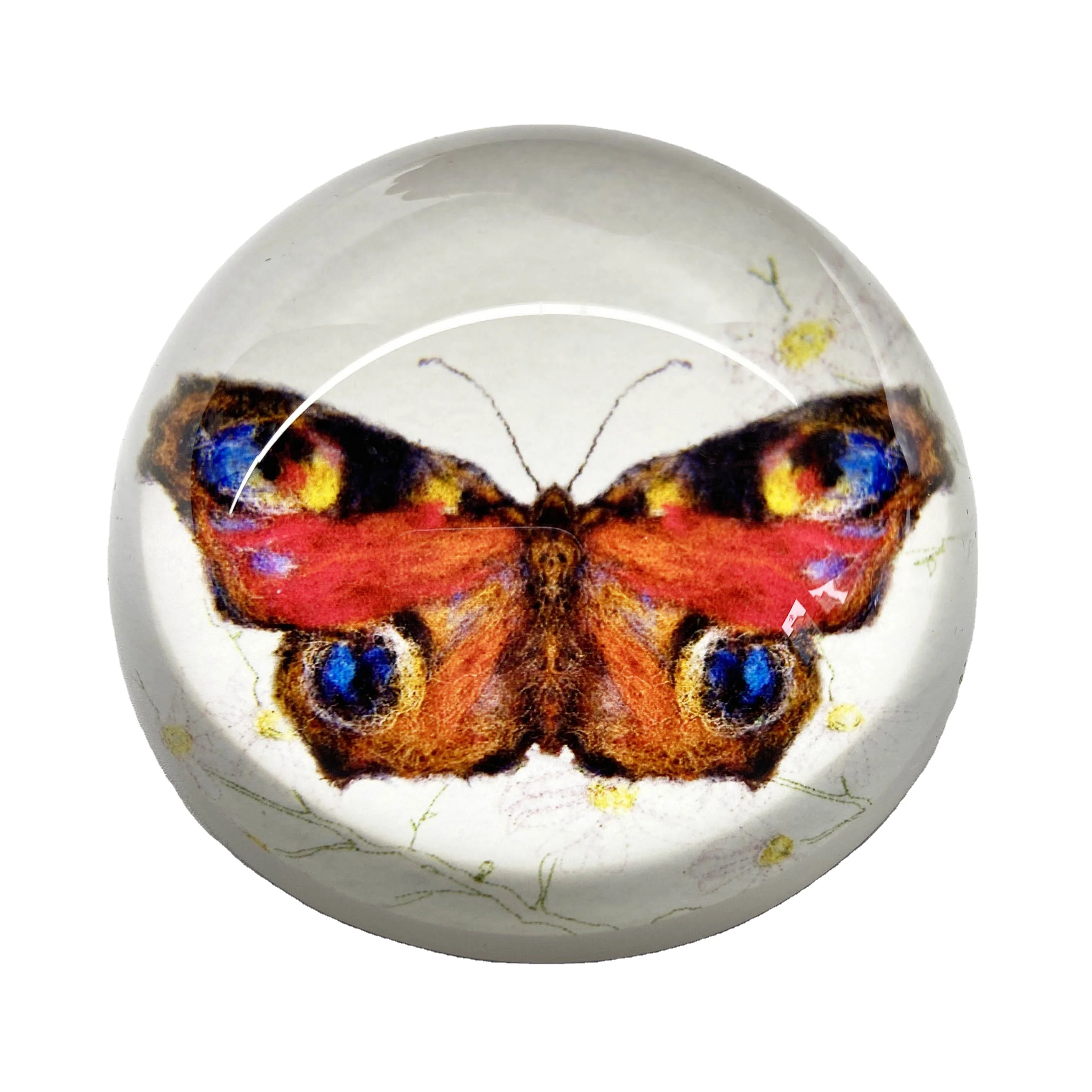 K9 crystal glass paperweight with color imprinting customized images Dome Shape crystal paperweight